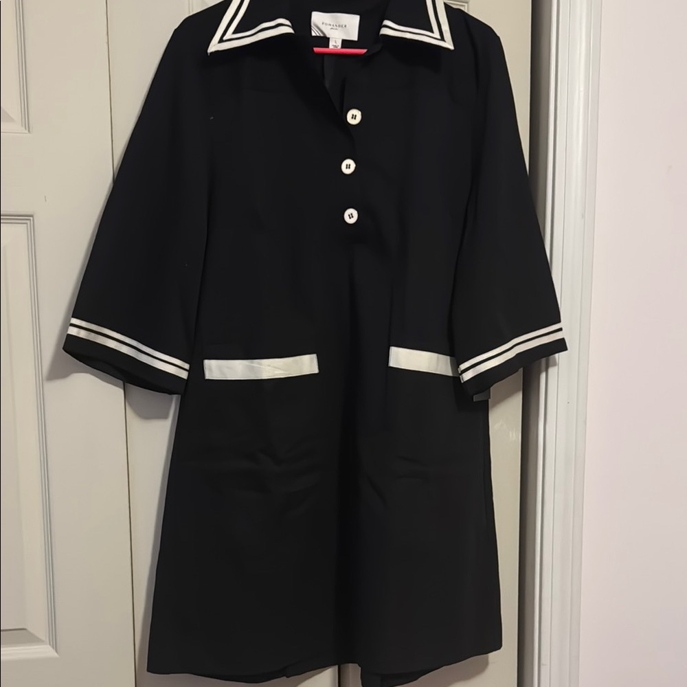 Pomander Place Black and White Dress